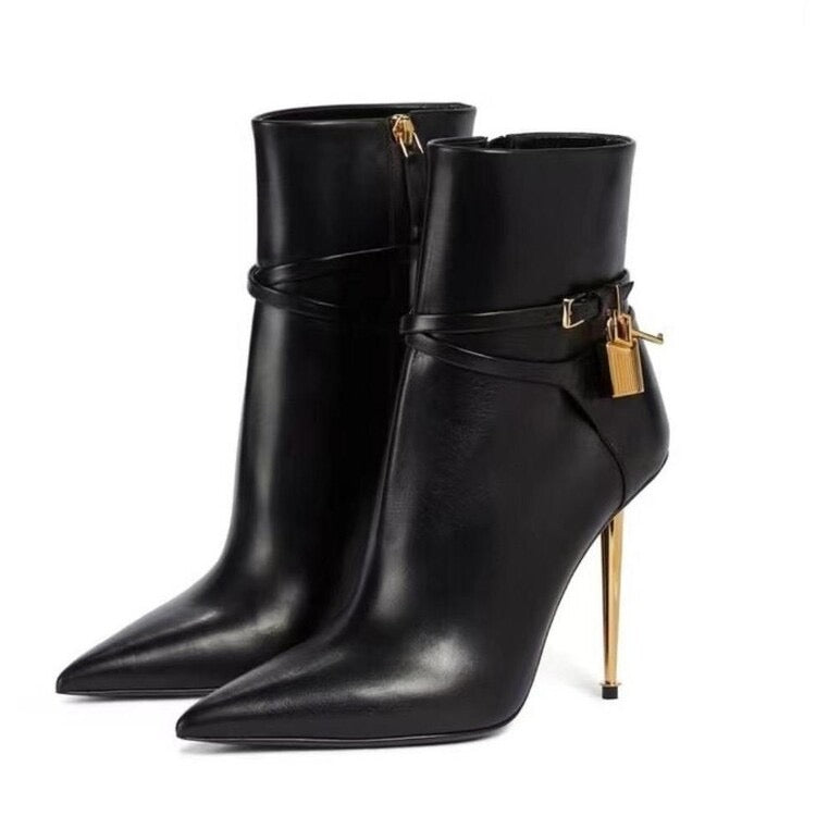 Padlock Ankle Boots
