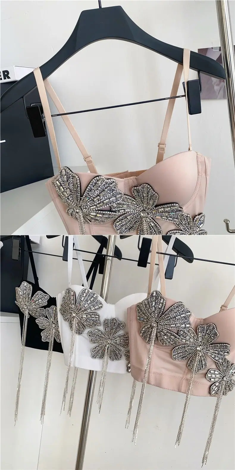 Fringes corset top