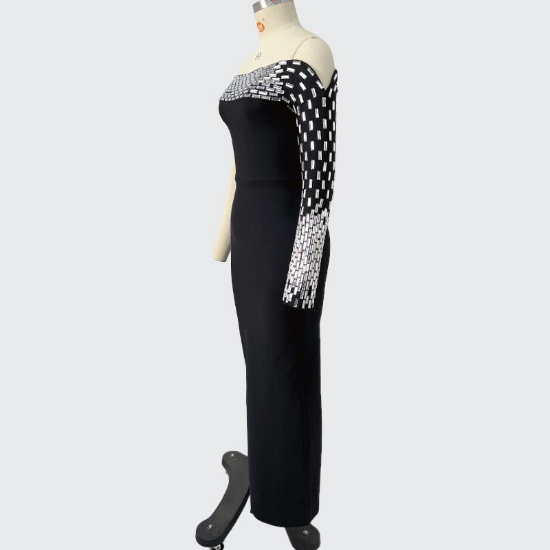 Handmade diamond dress