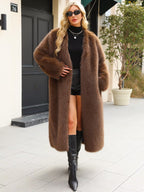 Faux fur coat