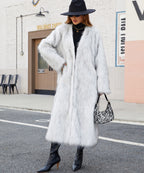 Faux fur coat