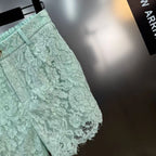 Lace shorts set
