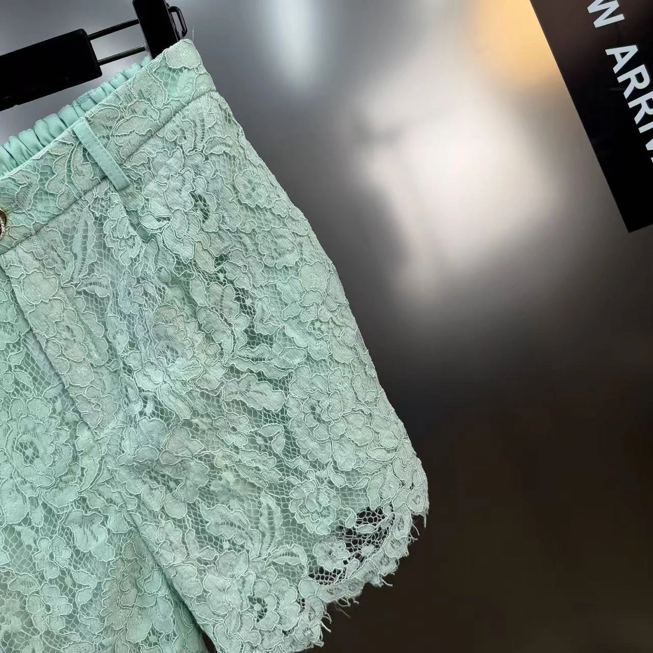 Lace shorts set