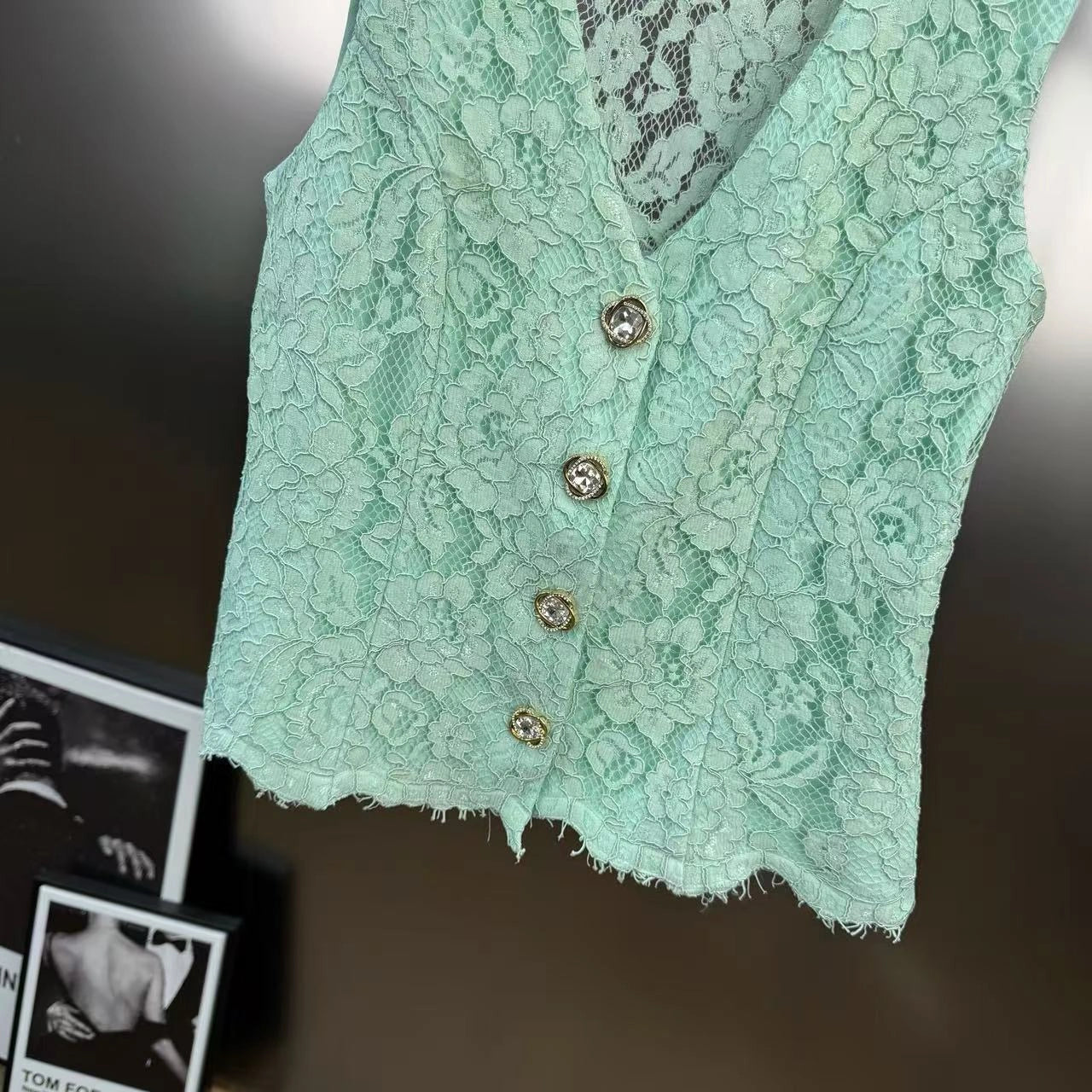 Lace shorts set