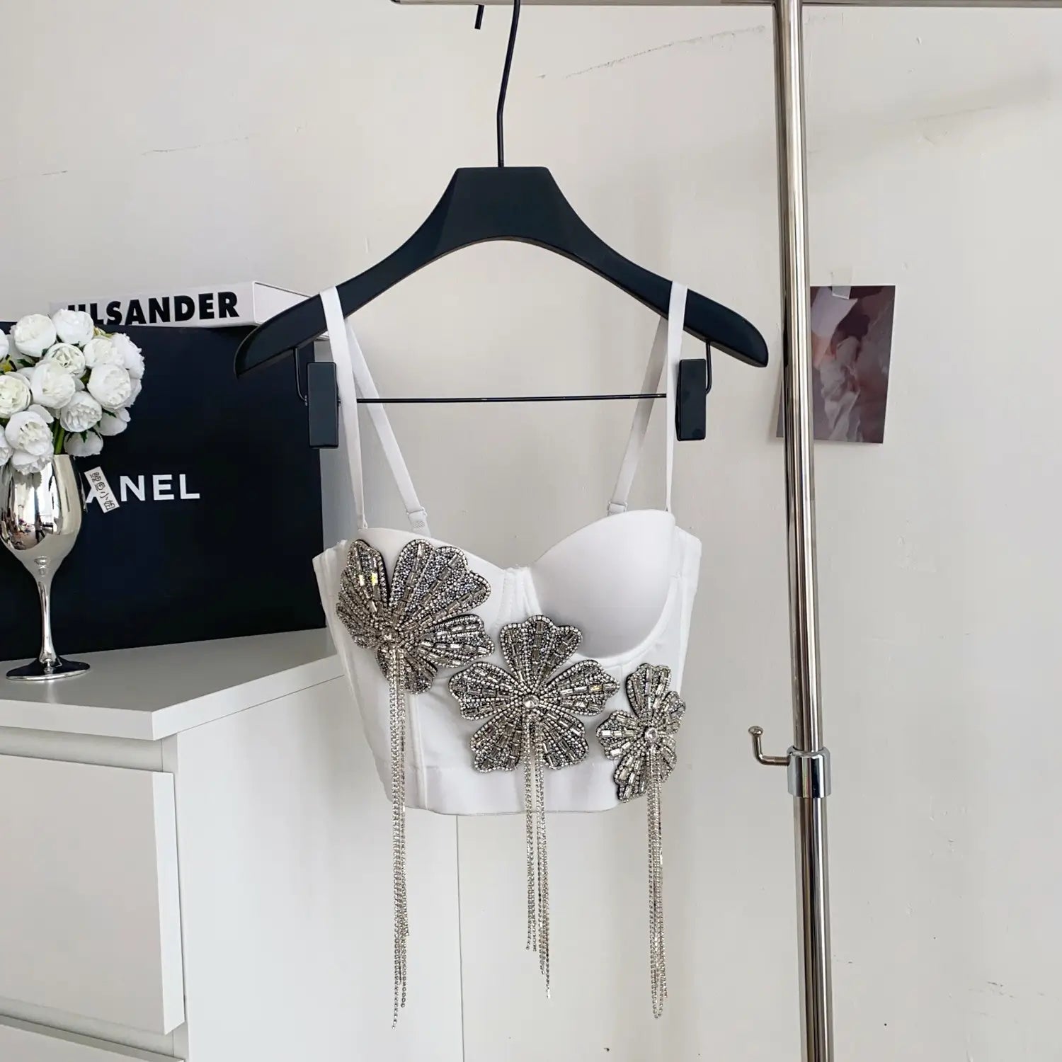 Fringes corset top