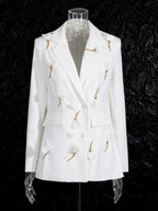 Flower splicing blazer style