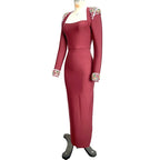 Bandage dress with diamonds