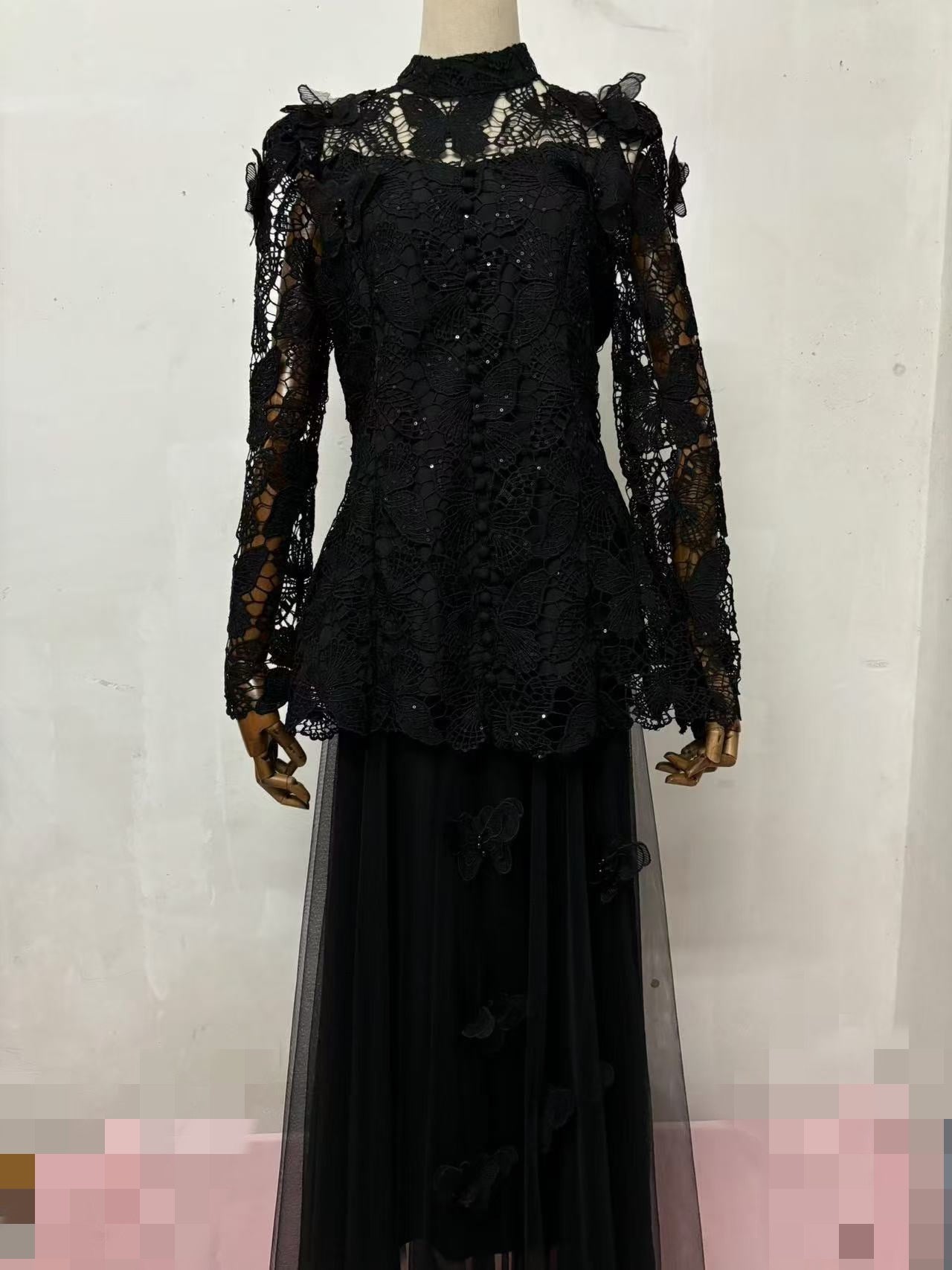 French butterflies dress