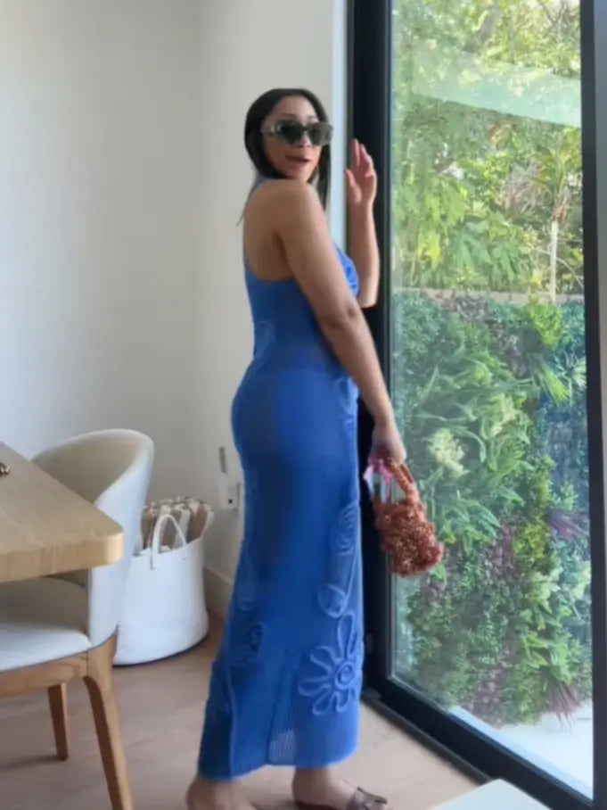 Knitted beach dress
