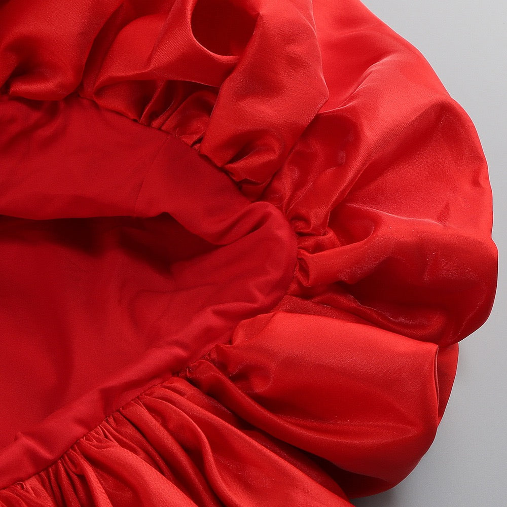 Red shinning sequins