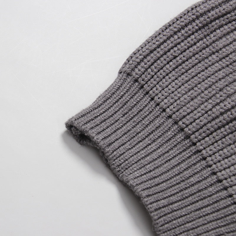 Knitted Cardigan hoodie style