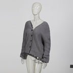 Knitted Cardigan hoodie style