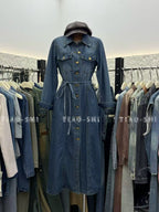 Long denim dress