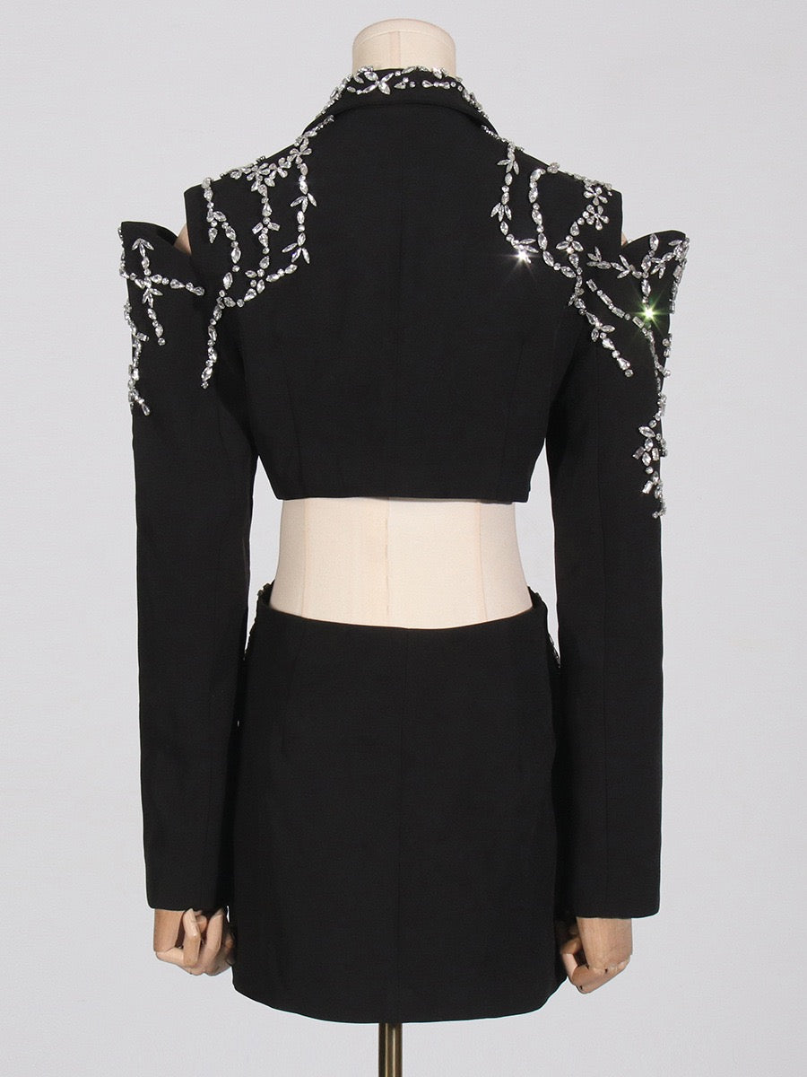 Heavy embellished blazer