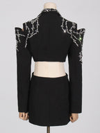 Heavy embellished blazer