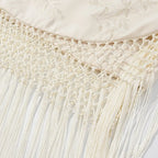 Cross fringes skirt