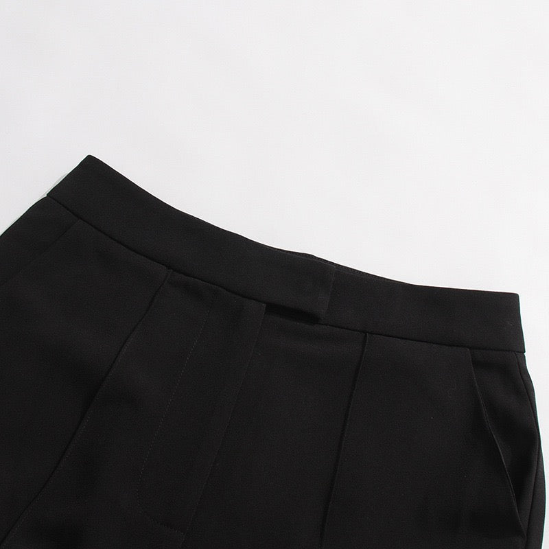 Elegant asymmetric suit