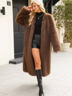 Faux fur coat