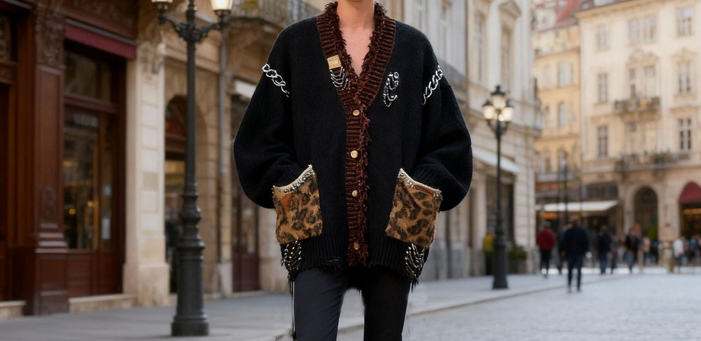 Trendy knitted jacket