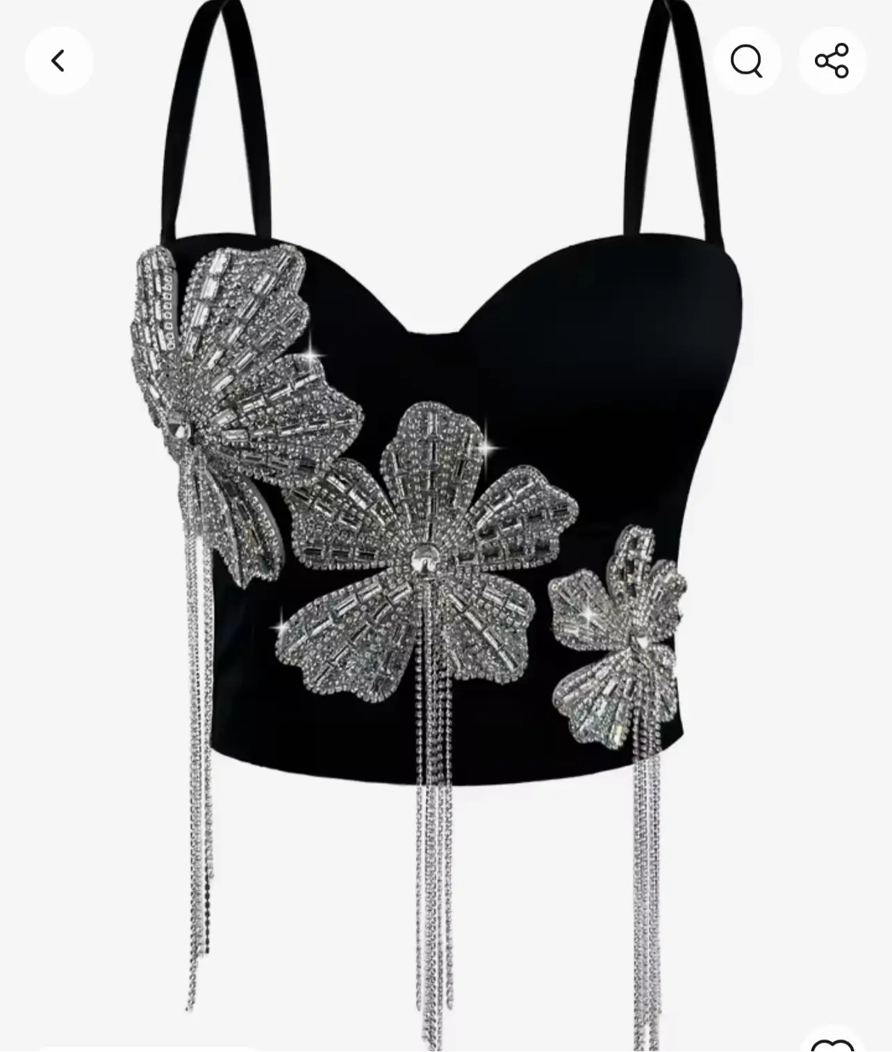 Fringes corset top