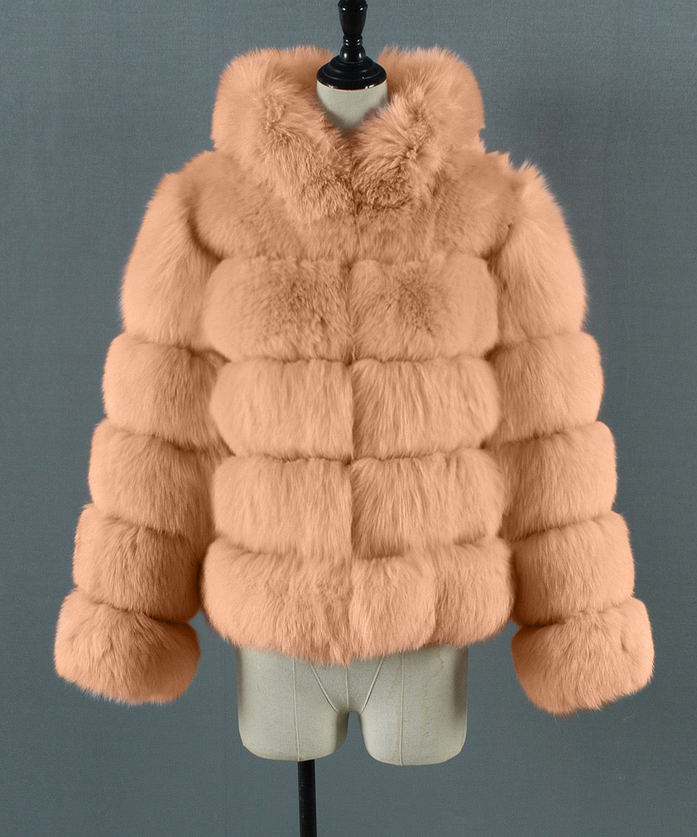 Crop faux fur