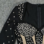 American rhinestone bandage dress