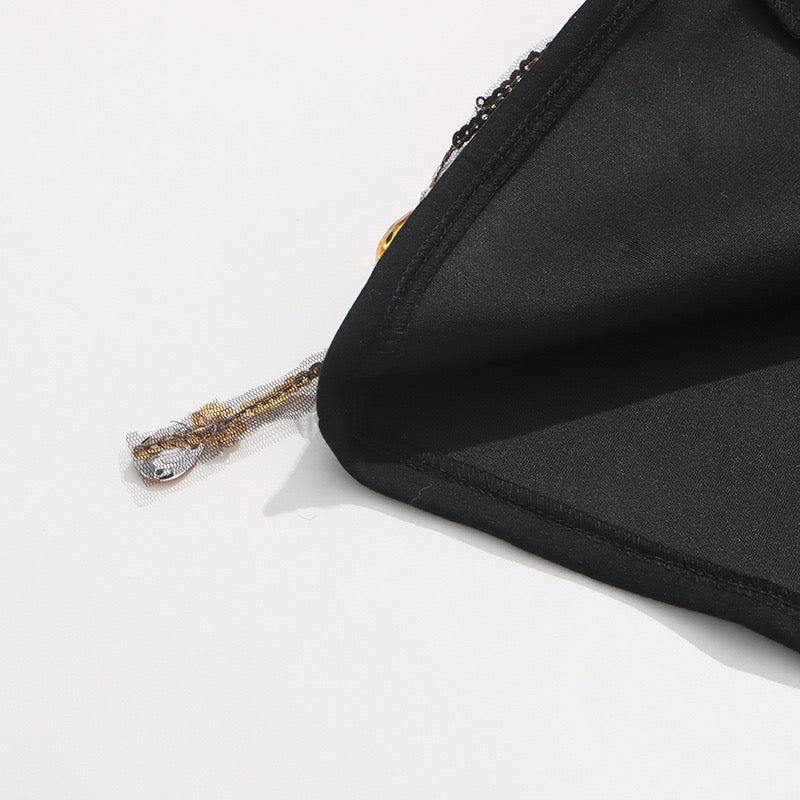 Tassels and rhinestone luxury blazer