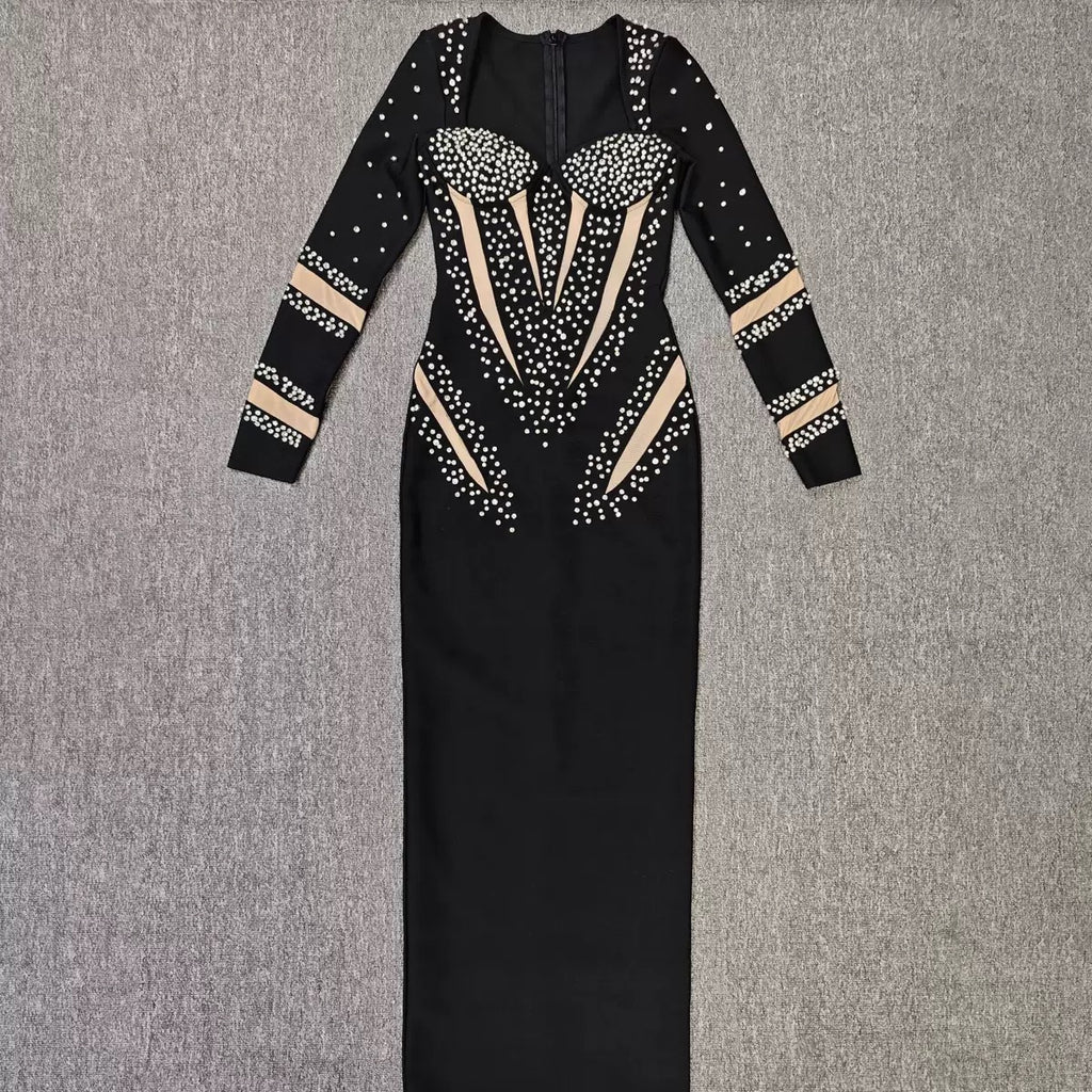 American rhinestone bandage dress