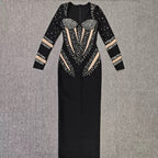 American rhinestone bandage dress