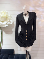 Suit style blazer dress
