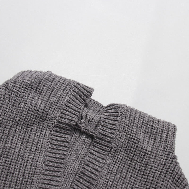 Knitted Cardigan hoodie style