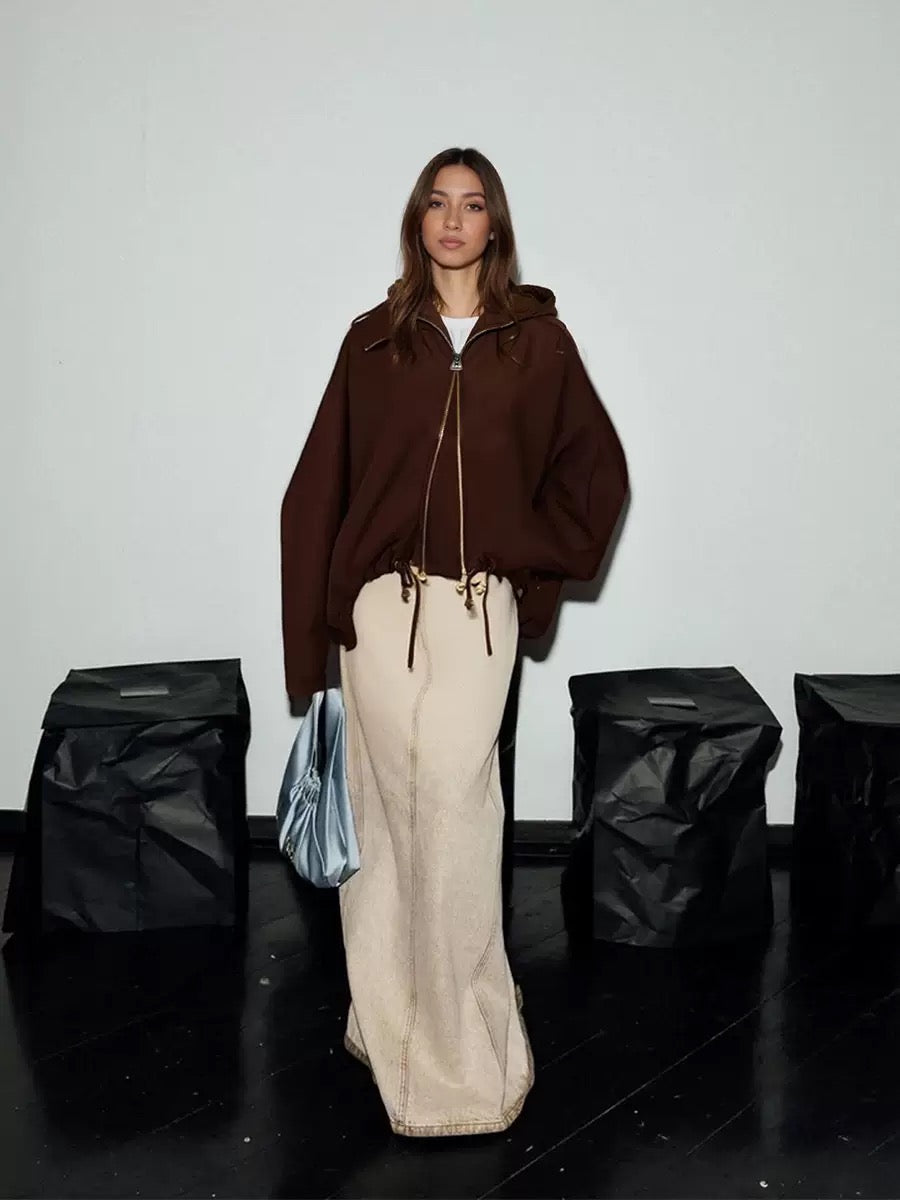 Heavy patchwork oversized jacket