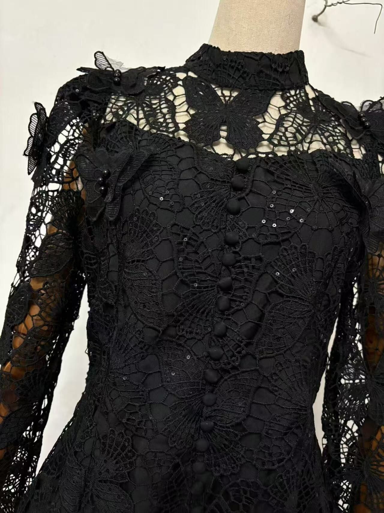 French butterflies dress