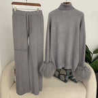 Fox fur cuffs slimming lazy joker