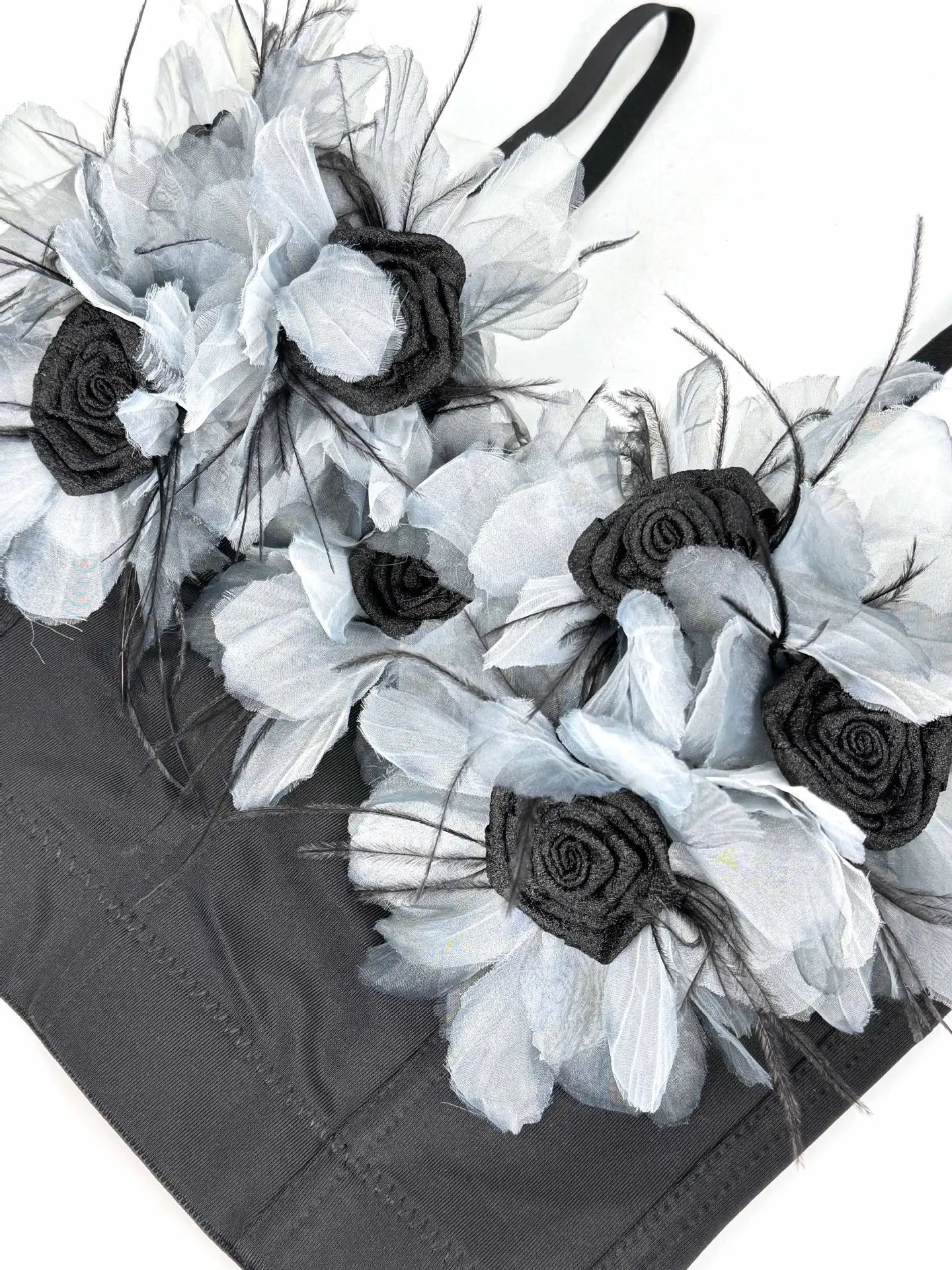 3D floral corset