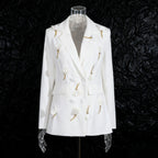 Flower splicing blazer style