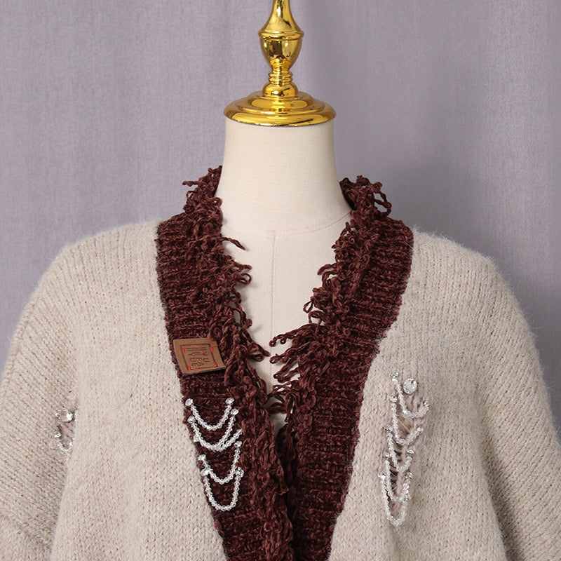 Trendy knitted jacket