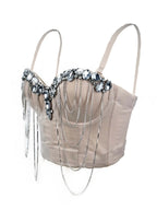 Chain diamond corset