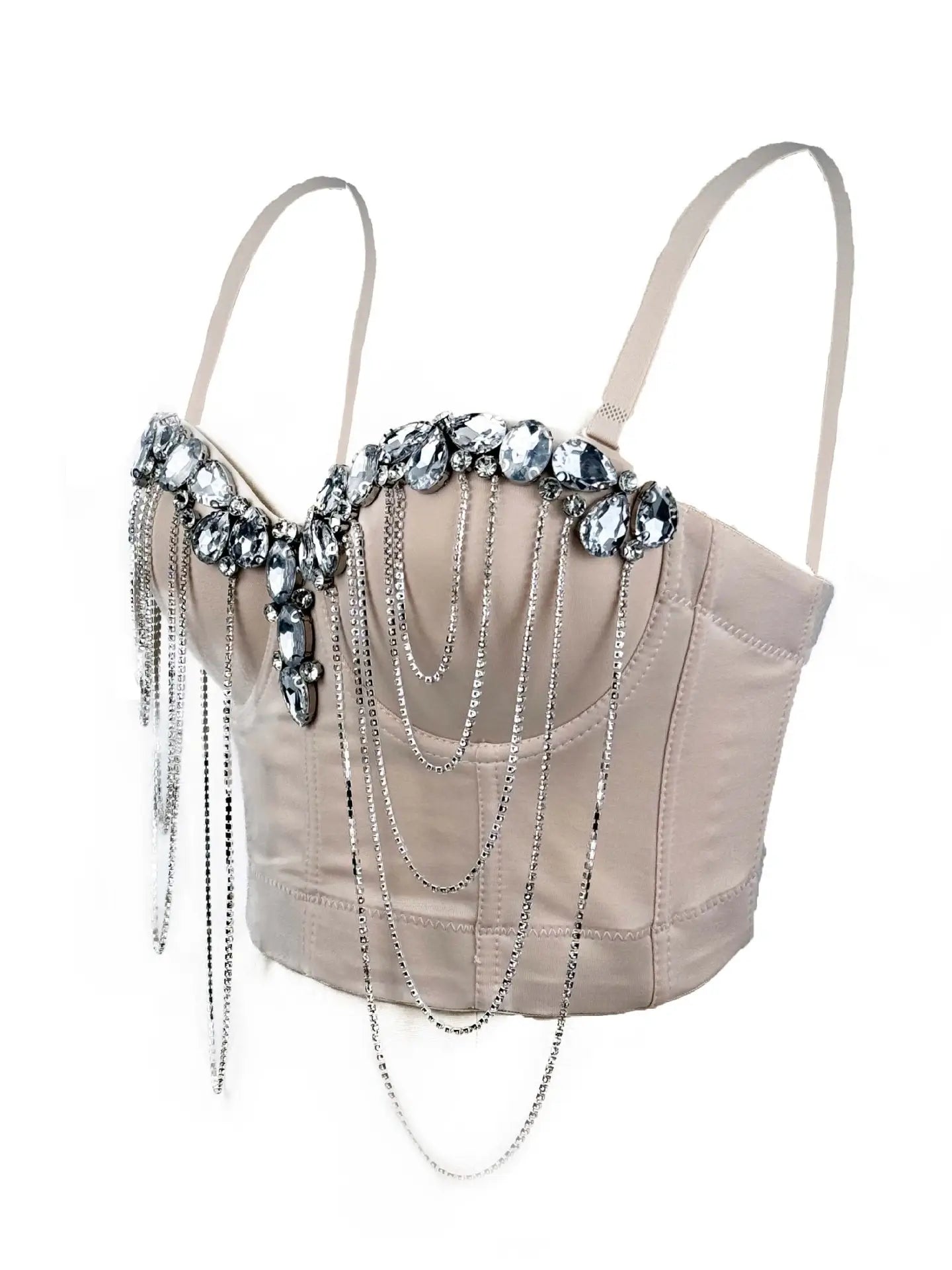 Chain diamond corset