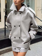Oversized trench dress