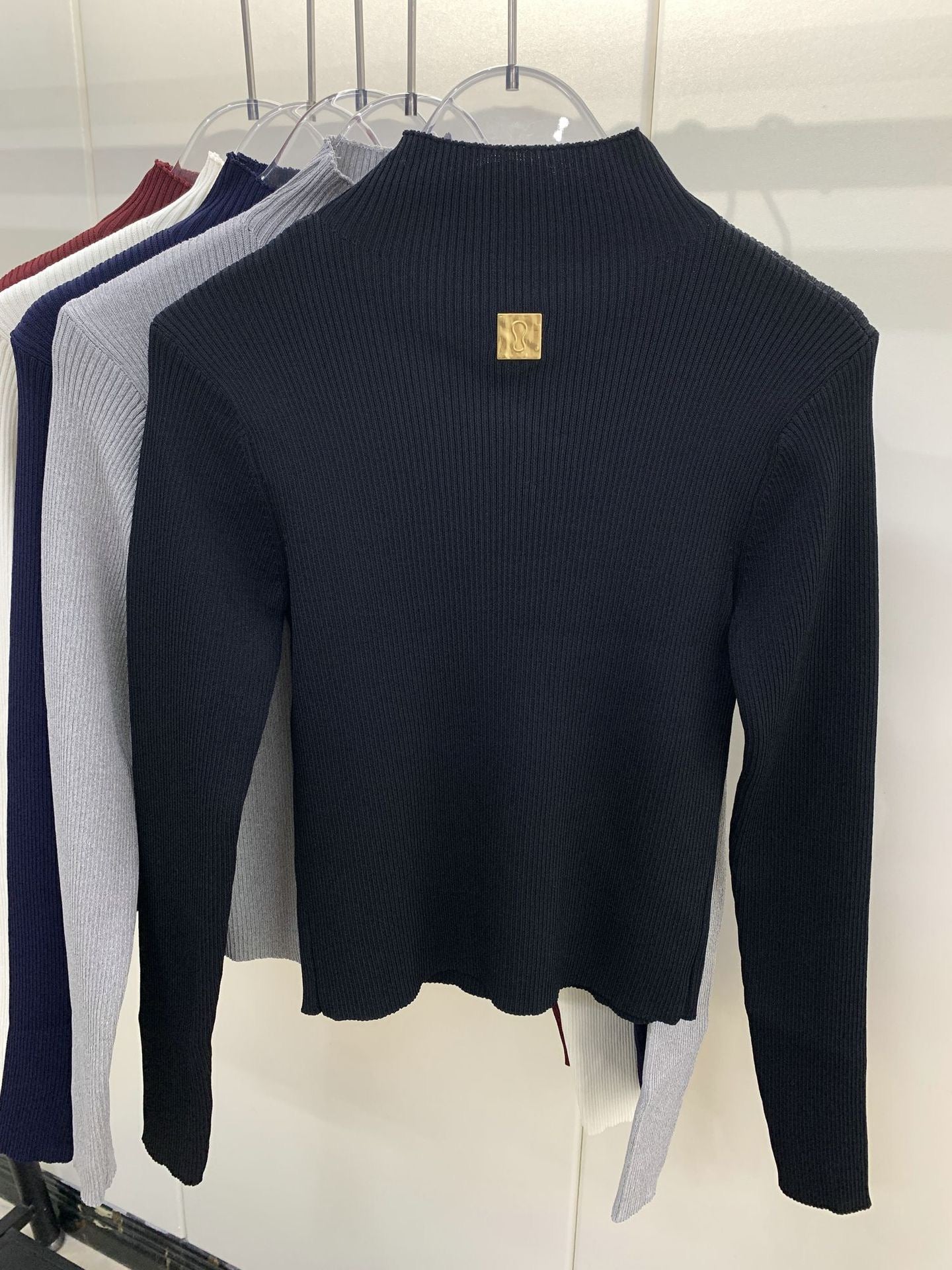 Sexy knitted turtleneck top