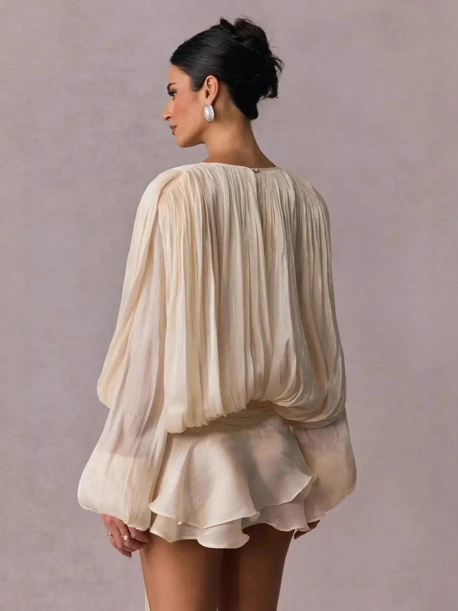 Mini ruffles dress