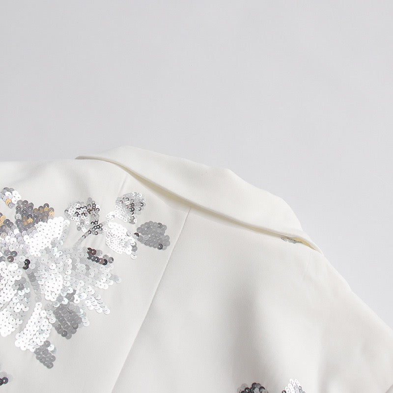 Sequined lapel set