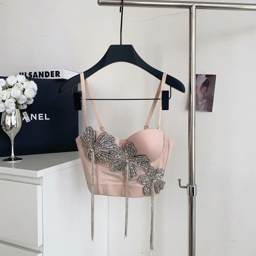 Fringes corset top
