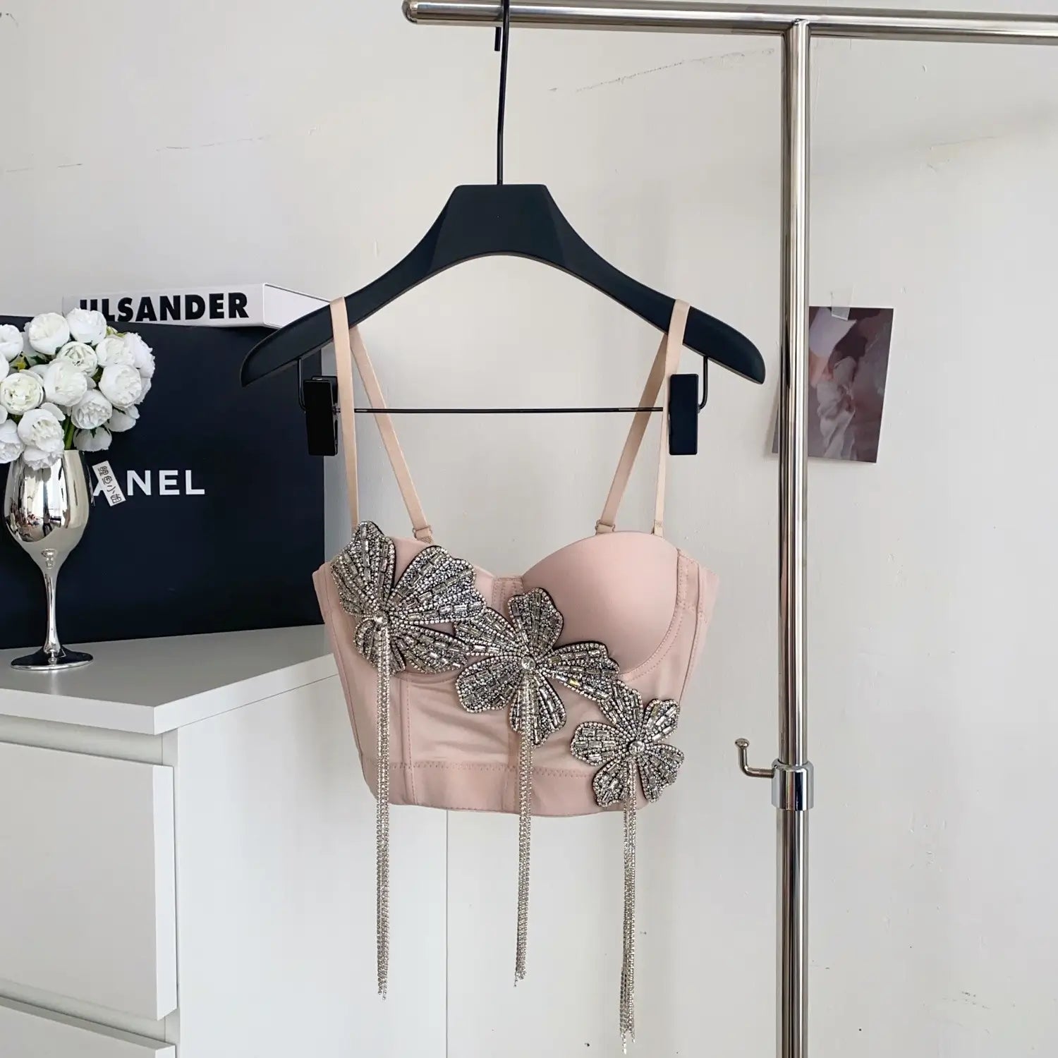 Fringes corset top