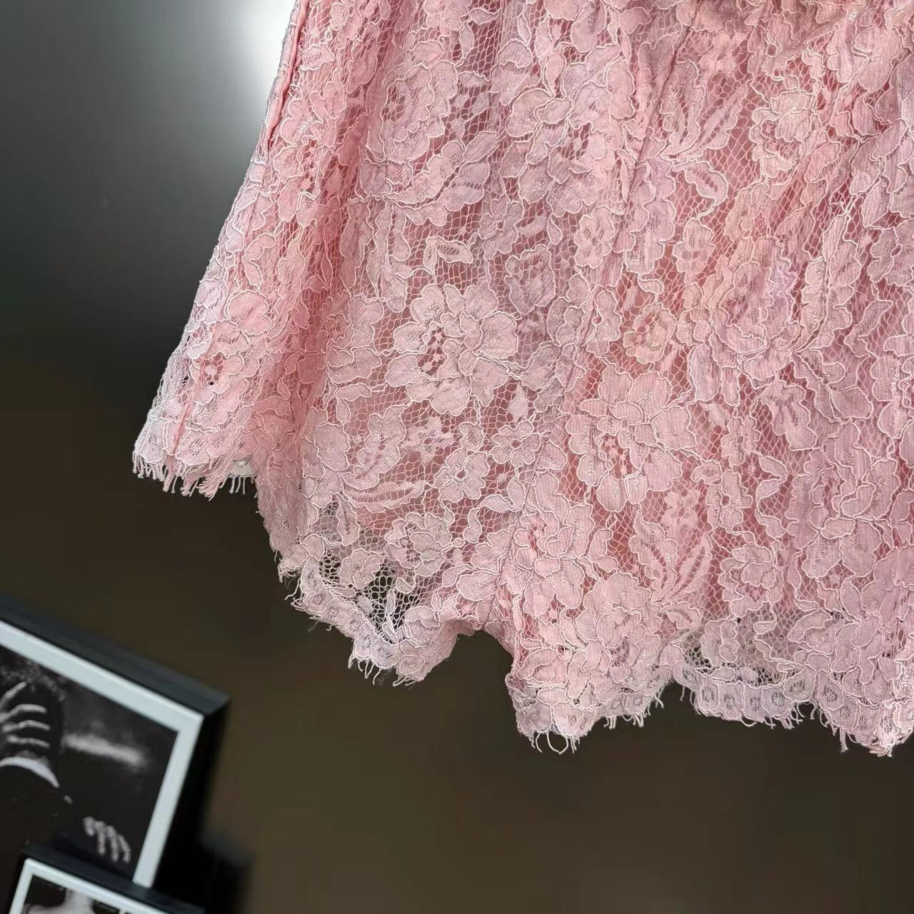 Lace shorts set
