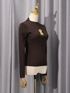 Sexy knitted turtleneck top