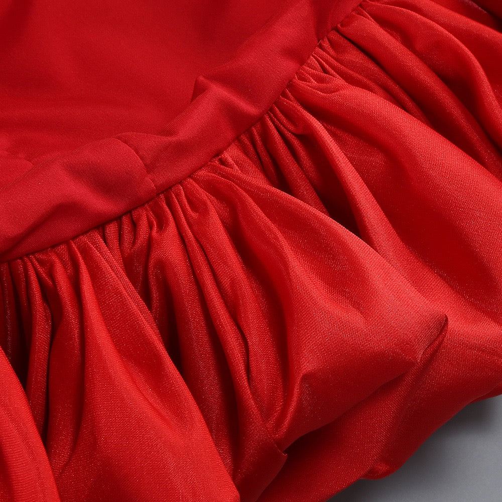 Red shinning sequins