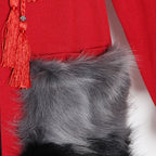 Long knitted cardigan coat