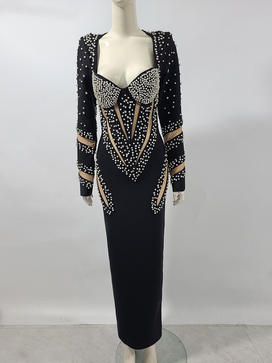 American rhinestone bandage dress